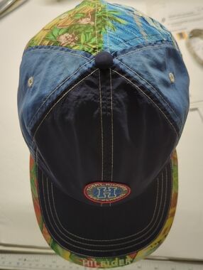 Tommy Hilfiger Surf Classic Adjustable  Cap with Tropical Brim Rare Vintage